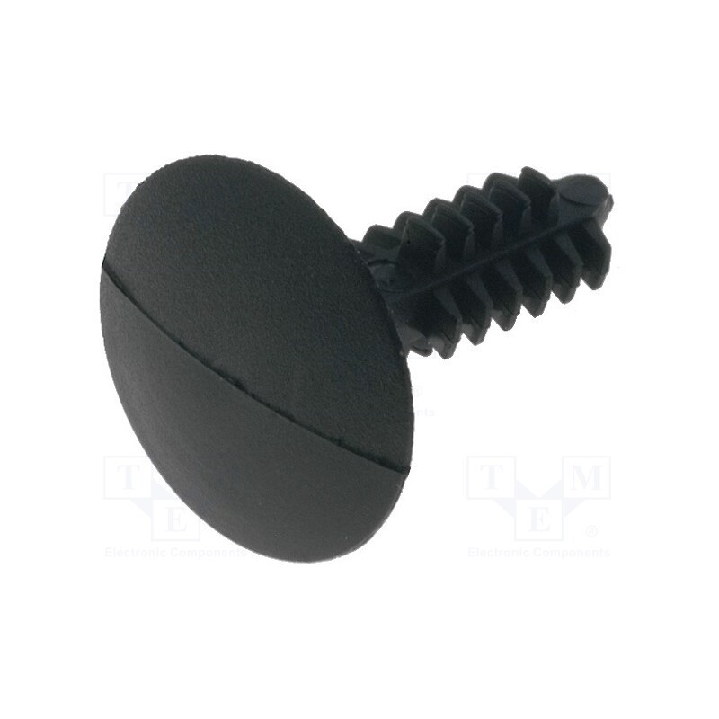 100 pcs x ESSENTRA - RBF-4-15-12 - Rivet, polyamide, Panel cutout diam: 4mm, black, UL94V-2