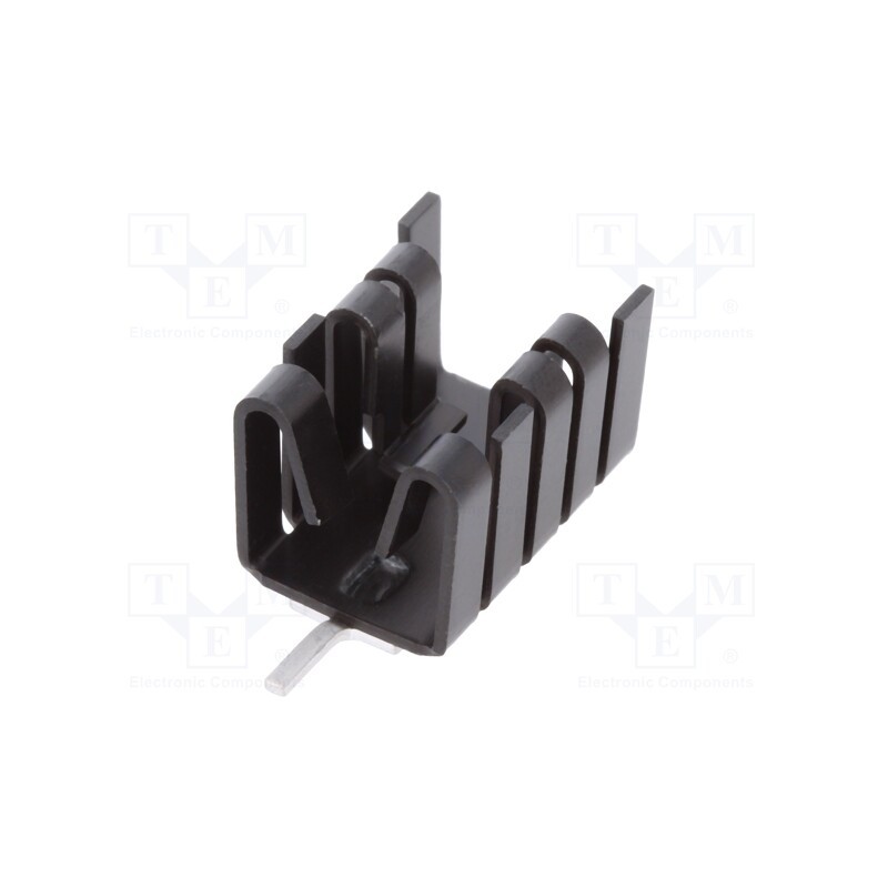 1 pcs x FISCHER ELEKTRONIK - FK 237 SA 220 V - Heatsink: moulded, TO221, black, L: 25.4mm, W: 14.5mm, H: 13.51mm