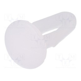 100 pcs x ESSENTRA - DF-137-031 - Rivet, Panel cutout diam: 4.7mm, UL94HB, Mat: acetal, Body: natural