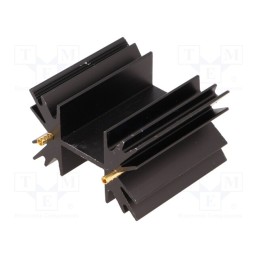 1 pcs x FISCHER ELEKTRONIK - SK129-38STS - Heatsink: extruded, SOT32,TO220,TO3P, black, L: 38.1mm, 6.5K/W