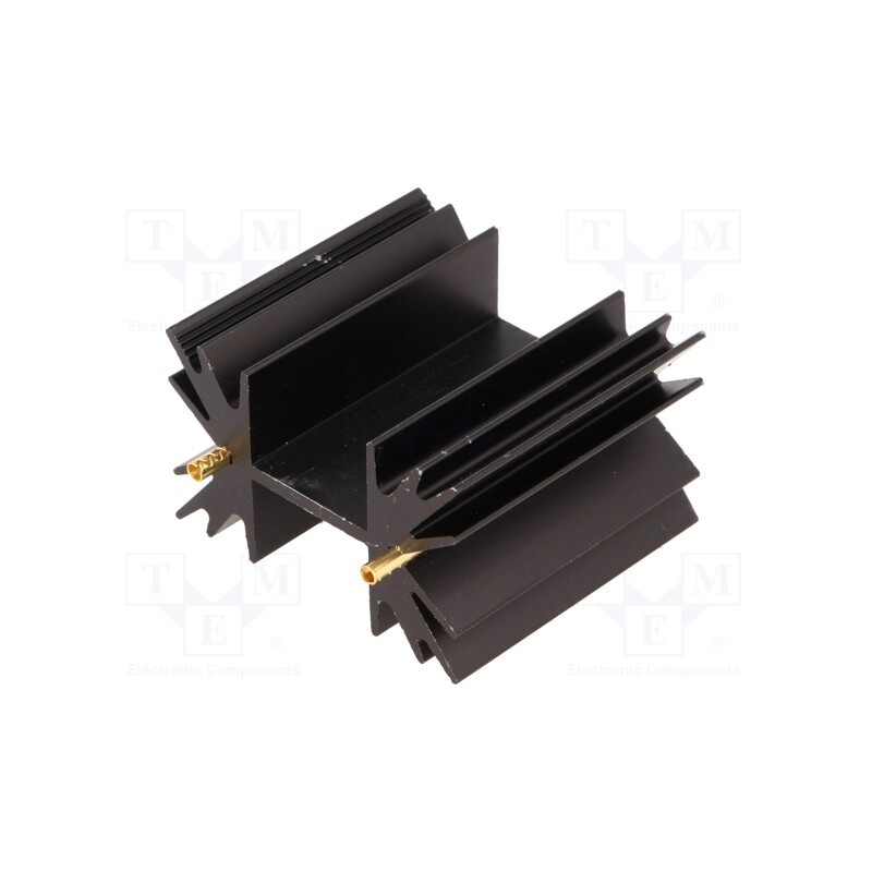 1 pcs x FISCHER ELEKTRONIK - SK129-38STS - Heatsink: extruded, SOT32,TO220,TO3P, black, L: 38.1mm, 6.5K/W