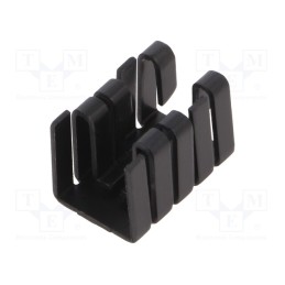 1 pcs x Advanced Thermal Solutions - ATS-PCB1064 - Heatsink: extruded, U, TO220, black, L: 19mm, W: 12.8mm, H: 12.7mm