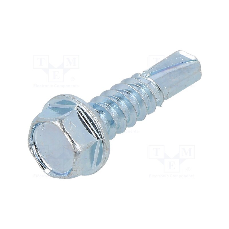 100 pcs x BOSSARD - 1476610 - Screw, for metal, with flange, 5.5x22, Head: hexagonal, 8mm, zinc