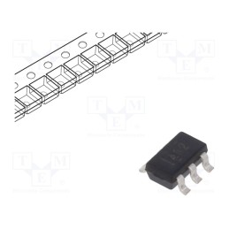 1 pcs x TEXAS INSTRUMENTS - OPA300AIDBVR - IC: operational amplifier, 150MHz, Ch: 1, SOT23-6, IB: 5pA, Iio: 5pA