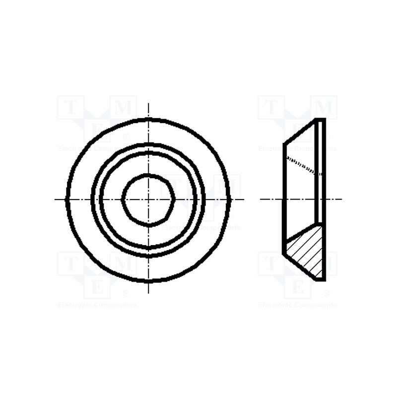 100 pcs x BOSSARD - 1446886 - Washer, specialist, M5, D16mm, h2.8mm, steel, Plating: zinc