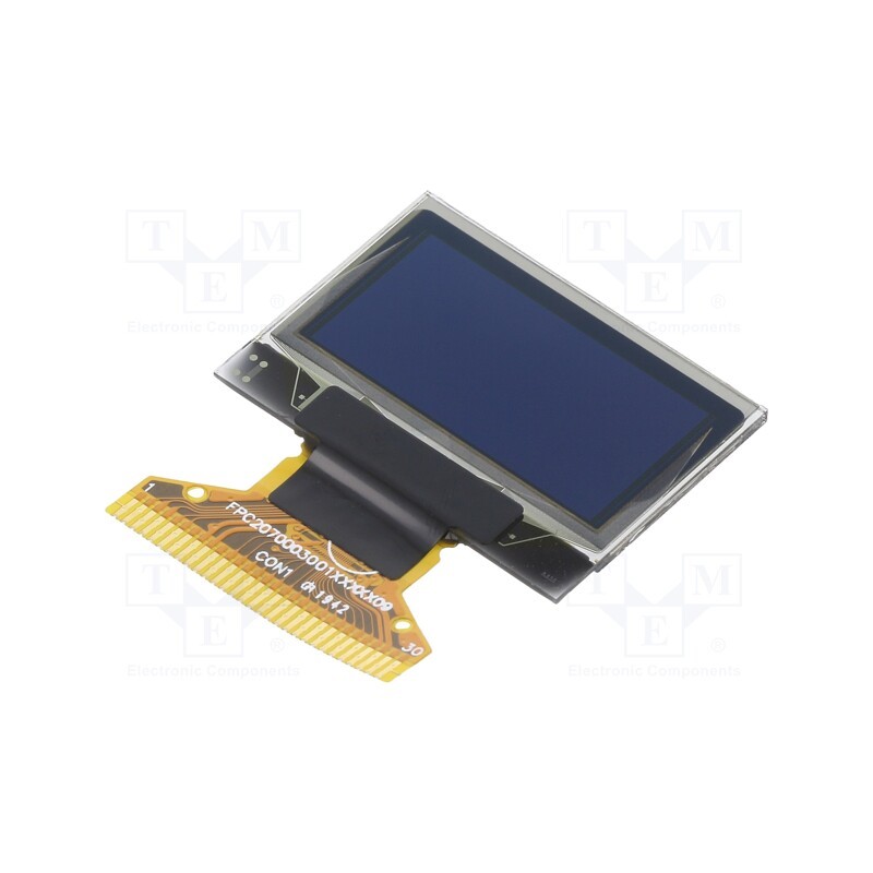 1 pcs x RAYSTAR OPTRONICS - REX012864CWAP3N00001 - Display: OLED, graphical, 0.96', 128x64, Dim: 26.7x19.25x1.26mm