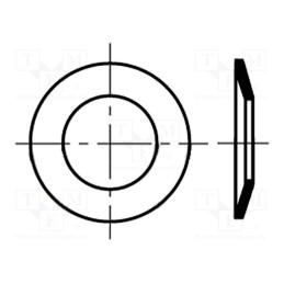 100 pcs x BOSSARD - 1254375 - Washer, spring,conical, M2,5, D5.1mm, h0.4mm, stainless steel