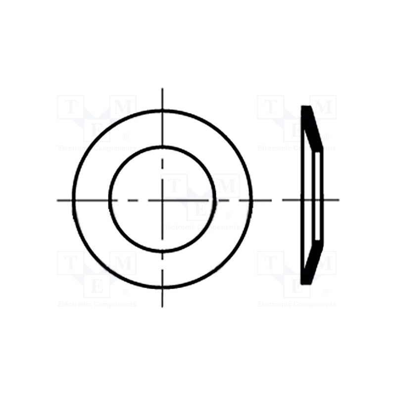 100 pcs x BOSSARD - 1254375 - Washer, spring,conical, M2,5, D5.1mm, h0.4mm, stainless steel