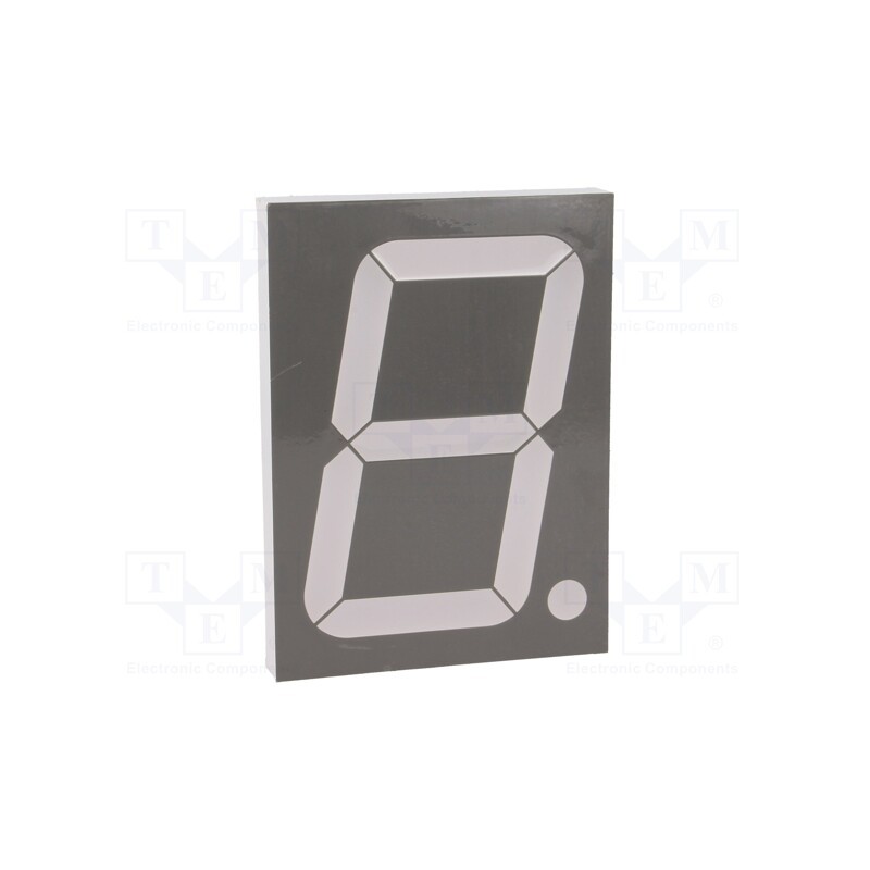 1 pcs x LUCKYLIGHT - KW1-4003ASA - Display: LED, 7-segment, 100.6mm, 4', No.char: 1, red, 8.5÷9.5mcd