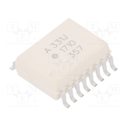 1 pcs x BROADCOM (AVAGO) - ACPL-331J-000E - Optocoupler, SMD, Ch: 1, OUT: gate, 5kV, SO16, 60kV/μs
