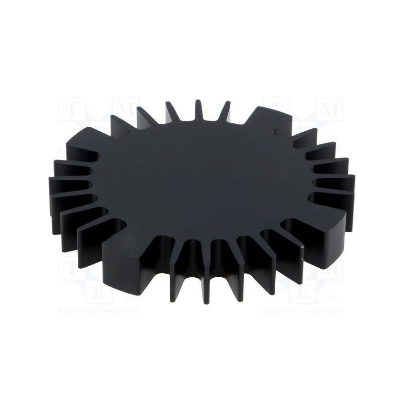1 pcs x FISCHER ELEKTRONIK - SK57010SA - Heatsink, LED, Ø: 70mm, H: 10mm, 2.05K/W, black