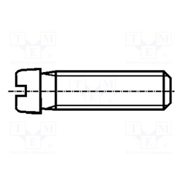 100 pcs x BOSSARD - 1167391 - Screw, M5x8, 0.8, Head: cheese head, slotted, 1,2mm, steel, zinc