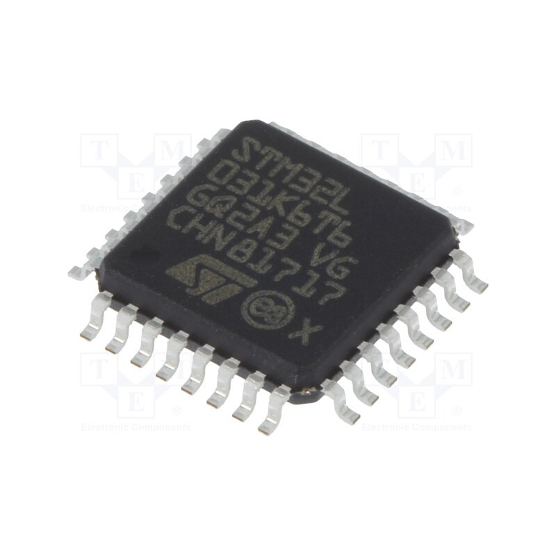1 pcs x STMicroelectronics - STM32L031K6T6 - IC: ARM microcontroller, 32MHz, LQFP32, 1.65÷3.6VDC, -40÷85°C