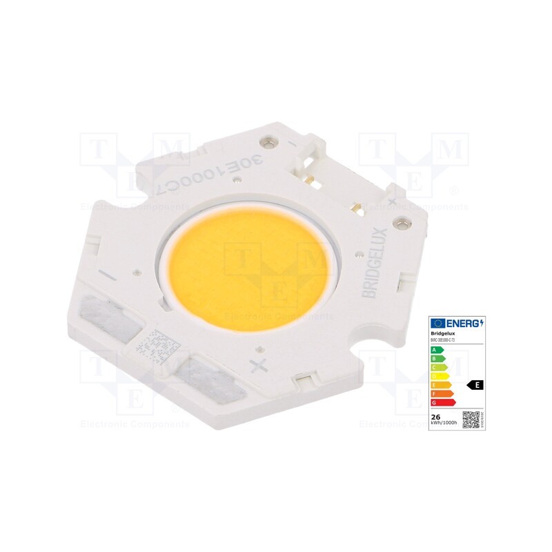 1 pcs x BRIDGELUX - BXRC-30E1000-C-73 - Power LED, COB, 120°, 360mA, P: 12.2W, 1742lm, CRImin: 80, 143lm/W