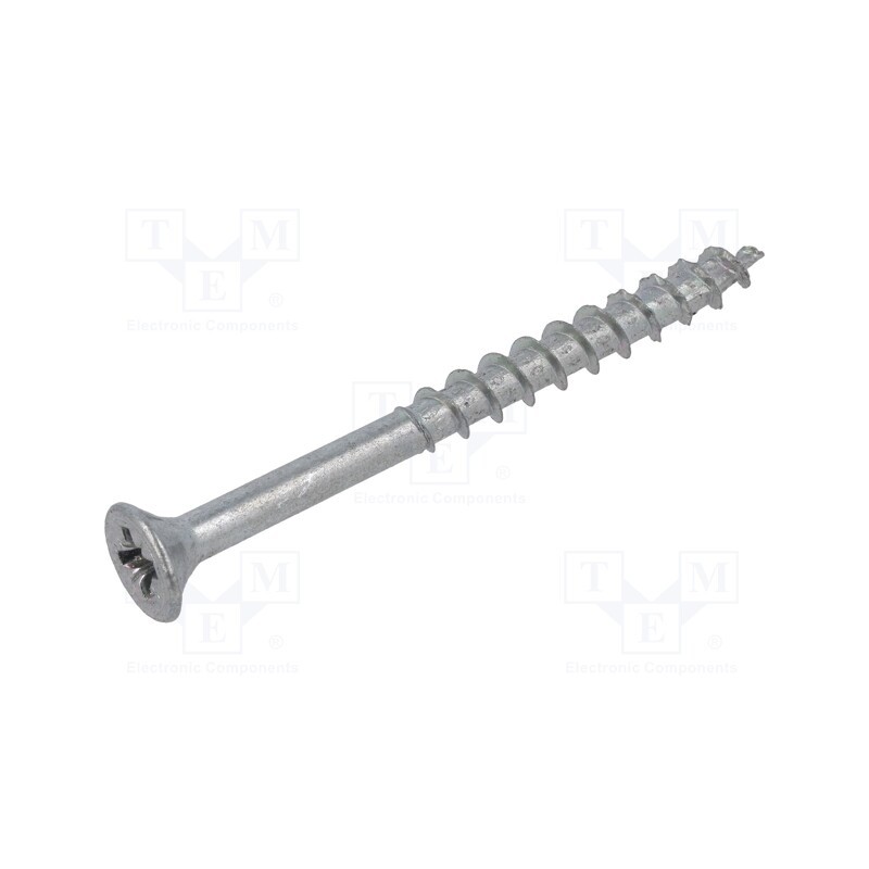 100 pcs x BOSSARD - 1347683 - Screw, for wood, 6x70, Head: countersunk, Pozidriv, PZ3, zinc, SPAX®