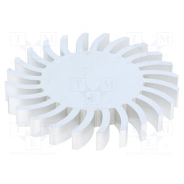 1 pcs x FISCHER ELEKTRONIK - SK57210AL - Heatsink, LED, Ø: 85mm, H: 10mm, 2.25K/W