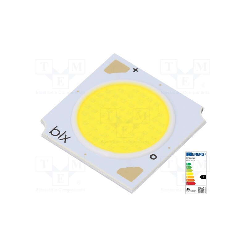 1 pcs x BRIDGELUX - BXRE-50C2001-C-74 - Power LED, COB, 120°, 630mA, P: 21.4W, 3592lm, 19x19x1.7mm, 168lm/W