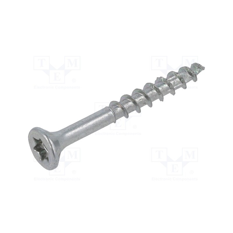 100 pcs x BOSSARD - 3336989 - Screw, for wood, 3.5x30, Head: countersunk, Torx®, TX20, WIROX®