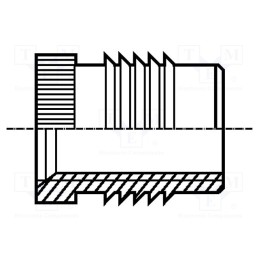 100 pcs x BOSSARD - 1430904 - Threaded insert, brass, M3, BN 1936, L: 4.8mm