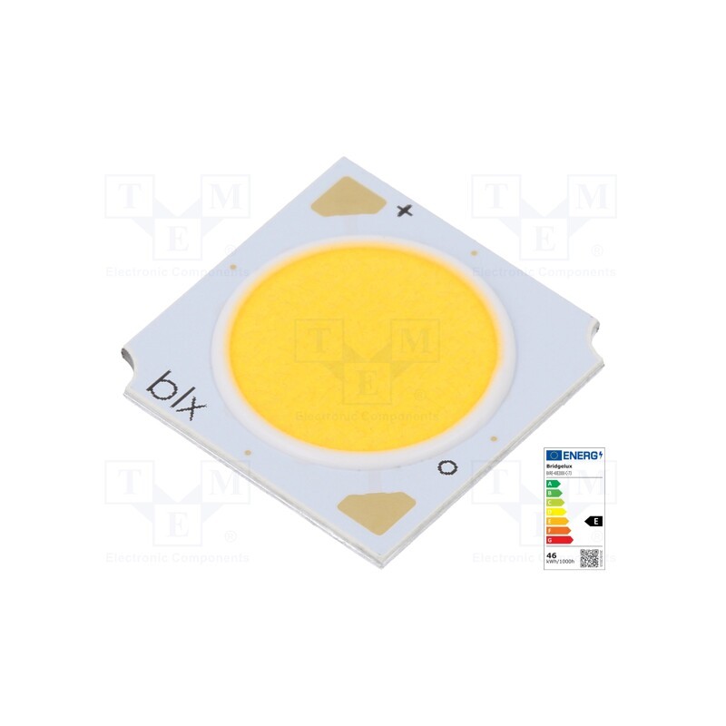 1 pcs x BRIDGELUX - BXRE-40E2000-C-73 - Power LED, COB, 120°, 630mA, P: 21.4W, 3267lm, 19x19x1.7mm, 153lm/W