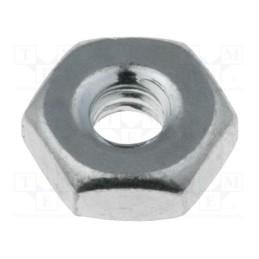 100 pcs x KEYSTONE - 9600 - Nut, hexagonal, UNC 4-40, 40, steel, Plating: zinc, Thread: inch