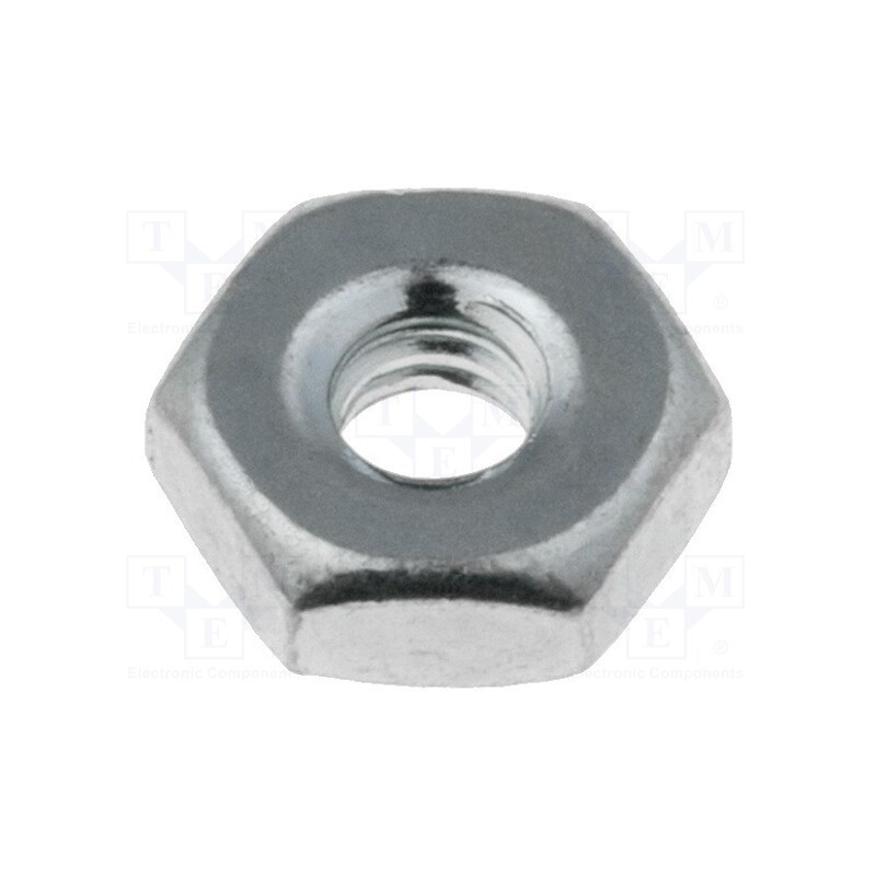 100 pcs x KEYSTONE - 9600 - Nut, hexagonal, UNC 4-40, 40, steel, Plating: zinc, Thread: inch