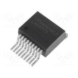 1 pcs x TEXAS INSTRUMENTS - LM4950TSX/NOPB - IC: audio amplifier, Pout: 3.1W, 9.6÷16VDC, Ch: 2, Amp.class: AB