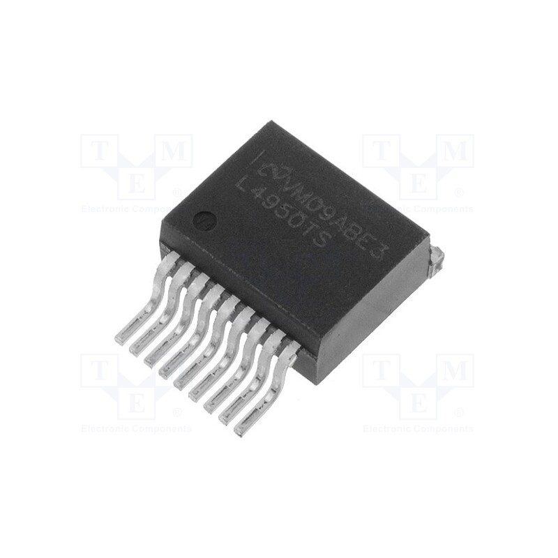 1 pcs x TEXAS INSTRUMENTS - LM4950TSX/NOPB - IC: audio amplifier, Pout: 3.1W, 9.6÷16VDC, Ch: 2, Amp.class: AB