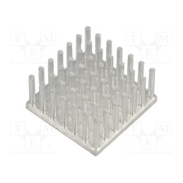 1 pcs x FISCHER ELEKTRONIK - ICKS25X25X12.5 - Heatsink, LED, L: 25mm, W: 25mm, H: 12.5mm, 5.3K/W