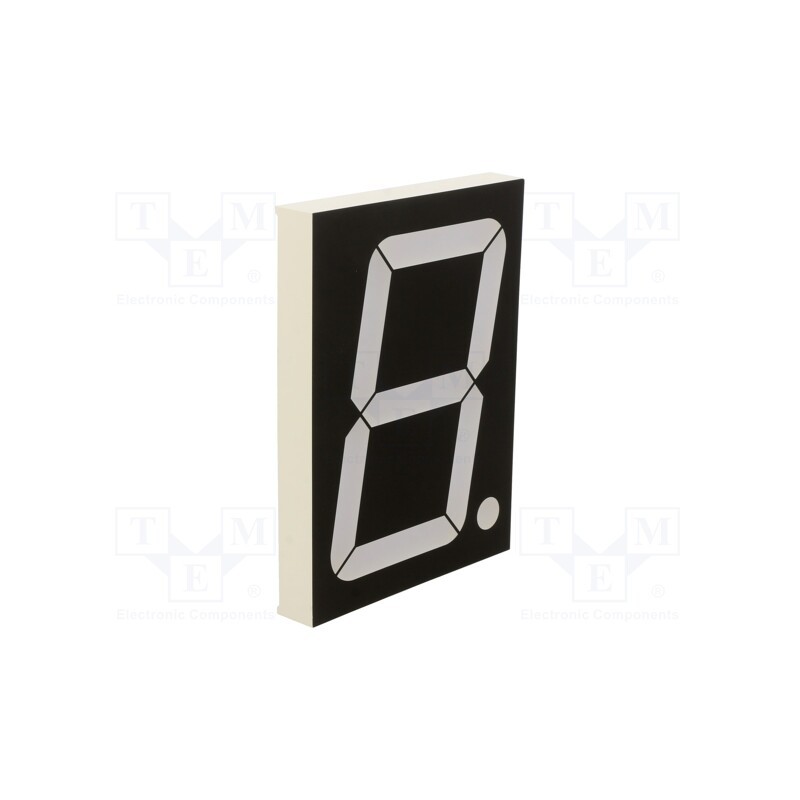 1 pcs x FORYARD - FYS-40011DUHR-11 - Display: LED, 7-segment, 101.6mm, 4', No.char: 1, red, 80÷150mcd