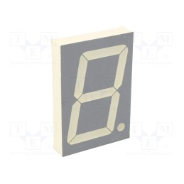 1 pcs x KINGBRIGHT ELECTRONIC - SC23-12EWA - Display: LED, 7-segment, 56.9mm, 2.3', No.char: 1, red, 8÷18mcd