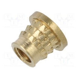 100 pcs x TAPPEX - 073M3 - Threaded insert, brass, M3, BN 37901, L: 4.1mm, MULTISERT®