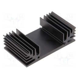 1 pcs x FISCHER ELEKTRONIK - SK 185 37,5 SA - Heatsink: extruded, TO3, black, L: 37.5mm, W: 65mm, H: 18mm, 6K/W