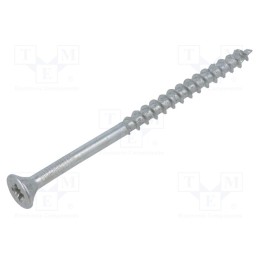 100 pcs x BOSSARD - 1347632 - Screw, for wood, 5x80, Head: countersunk, Pozidriv, PZ2, zinc, SPAX®