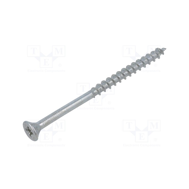 100 pcs x BOSSARD - 1347632 - Screw, for wood, 5x80, Head: countersunk, Pozidriv, PZ2, zinc, SPAX®