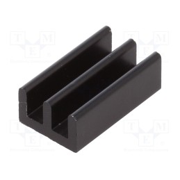 2 pcs x FISCHER ELEKTRONIK - ICKSMDG17SA - Heatsink: extruded, black, L: 17mm, W: 10mm, H: 6mm, 41K/W, aluminium