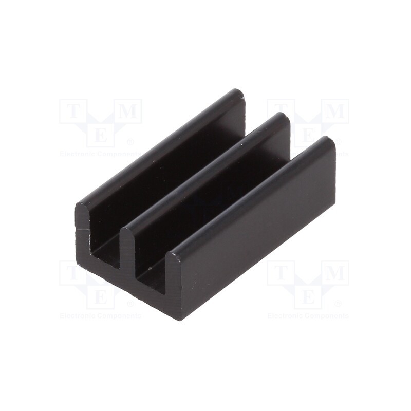 2 pcs x FISCHER ELEKTRONIK - ICKSMDG17SA - Heatsink: extruded, black, L: 17mm, W: 10mm, H: 6mm, 41K/W, aluminium