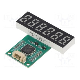 1 pcs x LUMEX - LDH-M3204RI-UR - Display: LED, 7-segment, 8mm, 0.32', No.char: 6, red, 6100ucd, 2÷2.6V