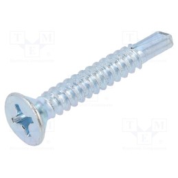 100 pcs x BOSSARD - 1476343 - Screw, for metal, 5.5x38, Head: countersunk, Phillips, PH3, zinc