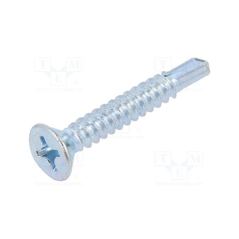 100 pcs x BOSSARD - 1476343 - Screw, for metal, 5.5x38, Head: countersunk, Phillips, PH3, zinc