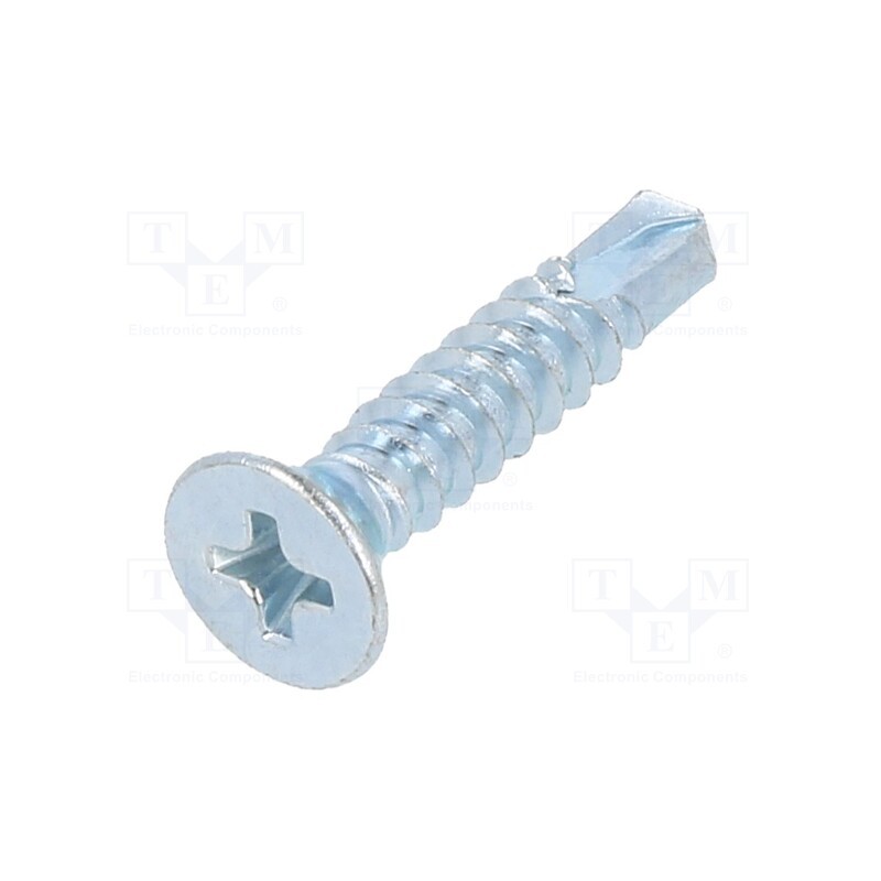 100 pcs x BOSSARD - 1394223 - Screw, for metal, 4.2x22, Head: countersunk, Phillips, PH2, zinc