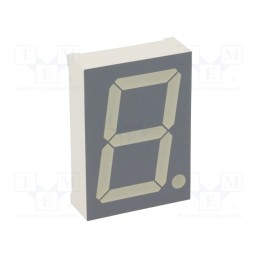 1 pcs x KINGBRIGHT ELECTRONIC - SBA15-11EGWA - Display: LED, 7-segment, 38mm, 1.5', No.char: 1, red/green, anode