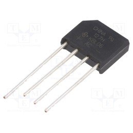 1 pcs x VISHAY - KBL06-E4/51 - Bridge rectifier: single-phase, Urmax: 600V, If: 4A, Ifsm: 200A