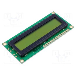 1 pcs x DISPLAY ELEKTRONIK - DEM 16101 SYH - Display: LCD, alphanumeric, STN Positive, 16x1, 80x36x5mm, PIN: 16