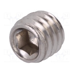 100 pcs x BOSSARD - 1235850 - Screw, M6x5, 1, Head: without head, hex key, HEX 3mm, DIN 913