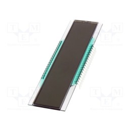 1 pcs x DISPLAY ELEKTRONIK - DE 137-RS-20/6,35/V - Display: LCD, 7-segment, STN Positive, 101.7x30.5x1.1mm, -20÷70°C