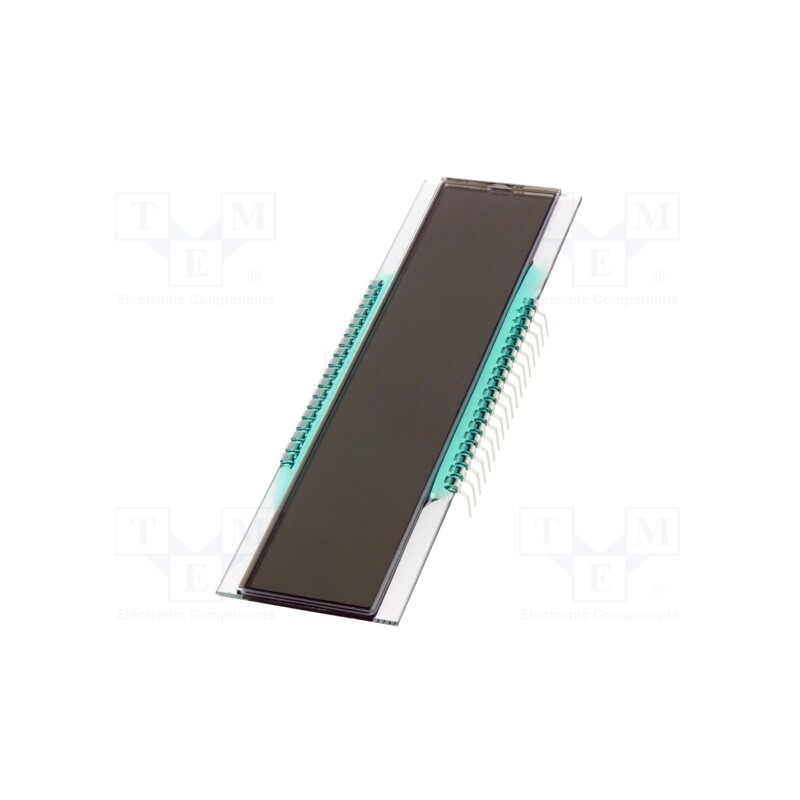 1 pcs x DISPLAY ELEKTRONIK - DE 137-RS-20/6,35/V - Display: LCD, 7-segment, STN Positive, 101.7x30.5x1.1mm, -20÷70°C