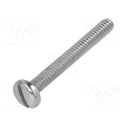 100 pcs x KEYSTONE - 9405 - Screw, UNC4-40x25.4, Head: cheese head, slotted, steel, zinc