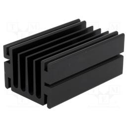1 pcs x FISCHER ELEKTRONIK - SK68-75SA - Heatsink: extruded, TO220, black, L: 75mm, W: 46mm, H: 33mm, aluminium