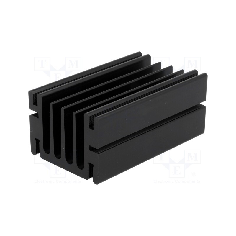 1 pcs x FISCHER ELEKTRONIK - SK68-75SA - Heatsink: extruded, TO220, black, L: 75mm, W: 46mm, H: 33mm, aluminium